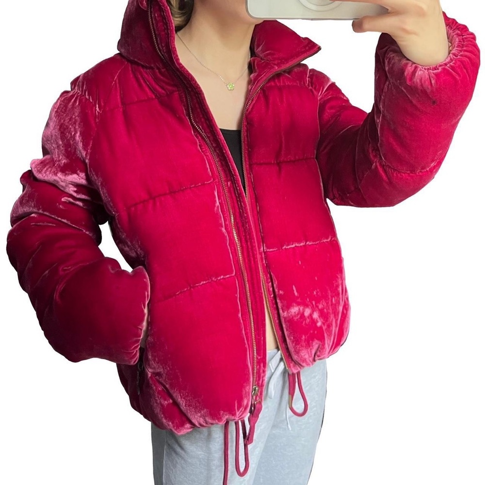 Odd Molly velvet puffer coat